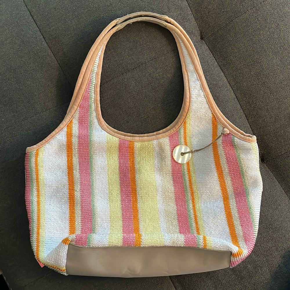 The Sak Woven Striped‎ Style Slouch Bag